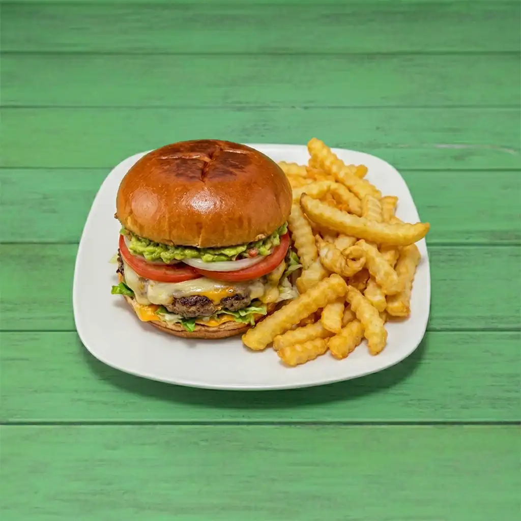 Hamburguesa El Mundo.