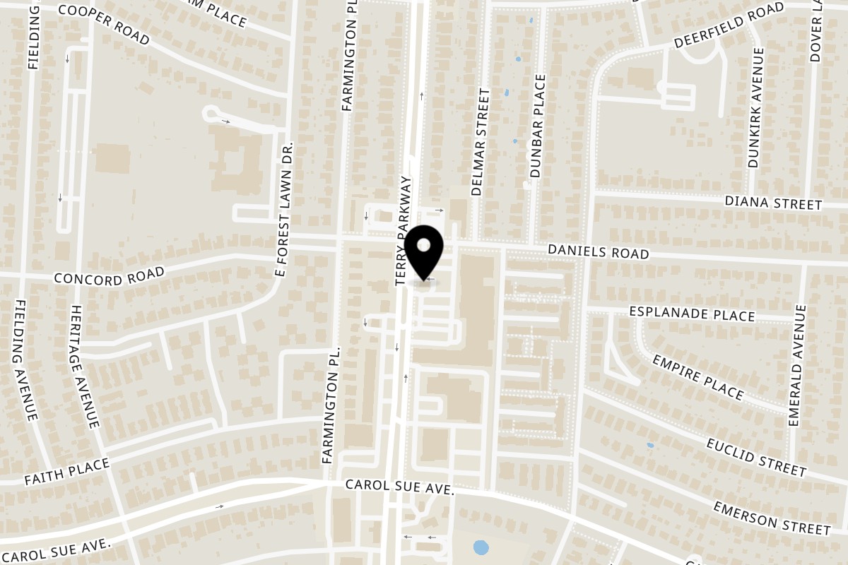 Map showing the location of Taquería El Mundo Terry Parkway on 601 Terry Pkwy Suite U in Gretna